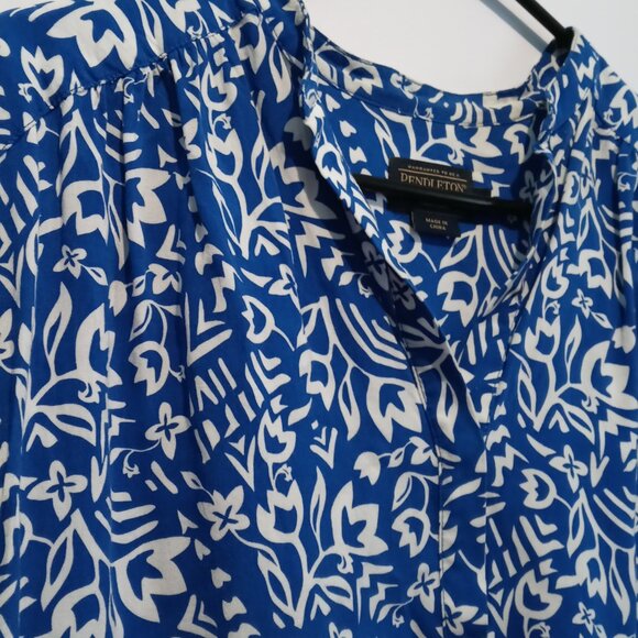 Pendleton Women’s Floral V-Neck Hi-Low Sleeveless Blouse Size Medium - Picture 4 of 9